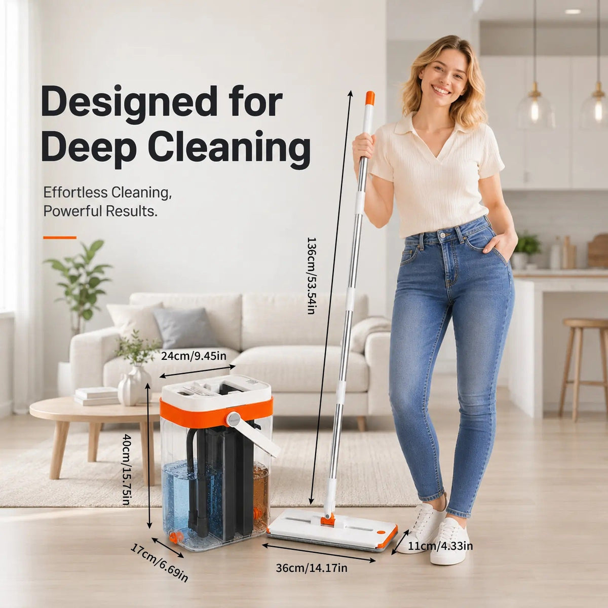 Avera Paris Hands-Free Mop