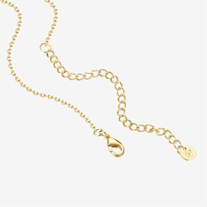 Gold Plated Station Necklace for Women