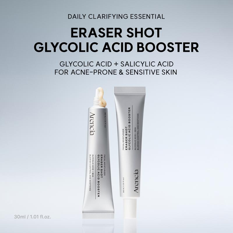Eraser Shot Glycolic Acid Booster, Daily Clarifying Multi-Acid Formula for Smoother, Clear-Looking Skin, 1.01 fl. oz.