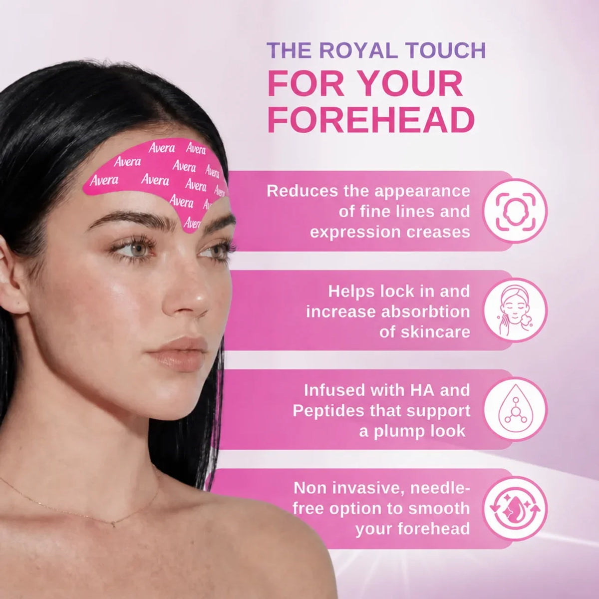 Royal Forehead Smoothing Tape | 20-Pack (10+10 Free)