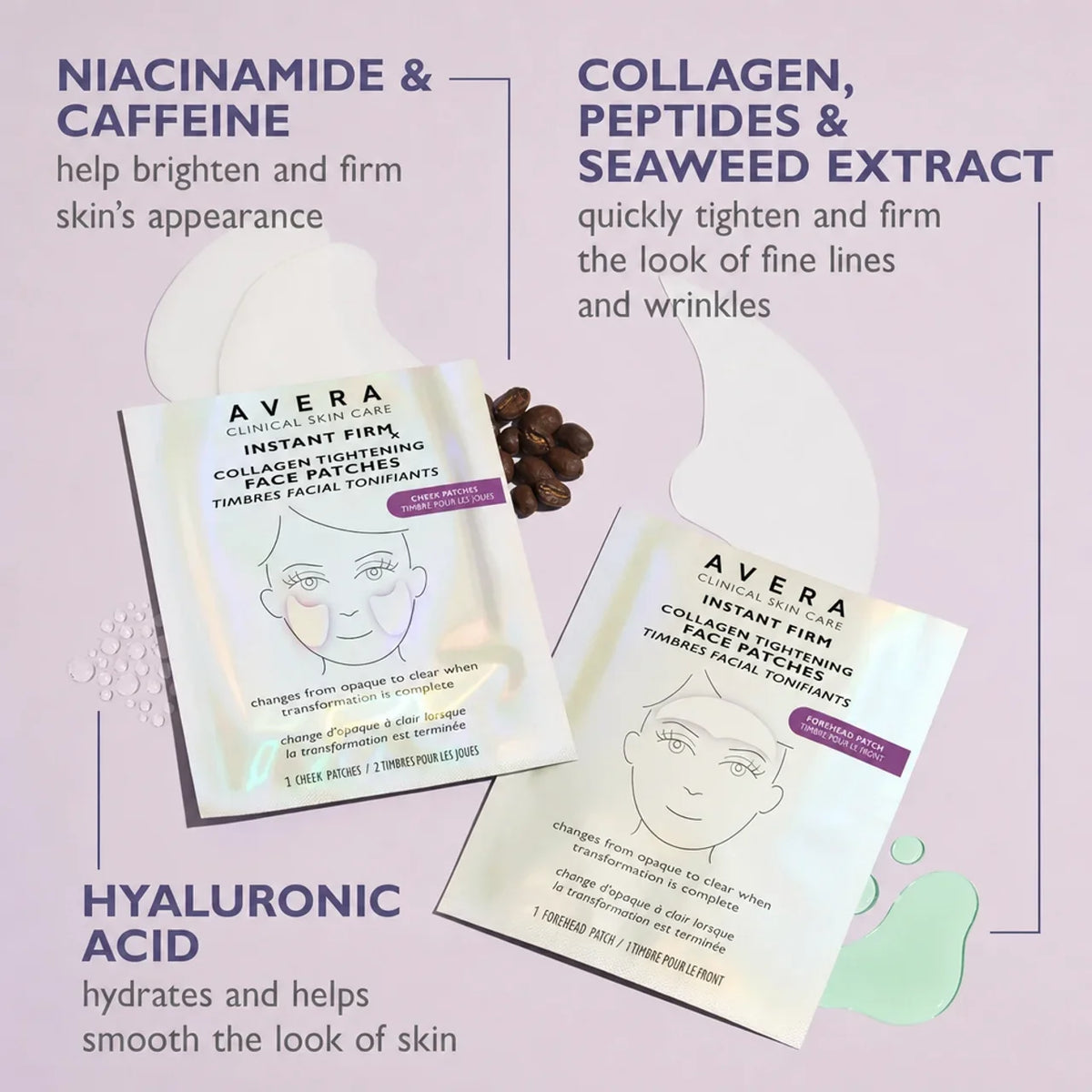 Collagen Tightening Face Patches, Glass Skin Face Mask