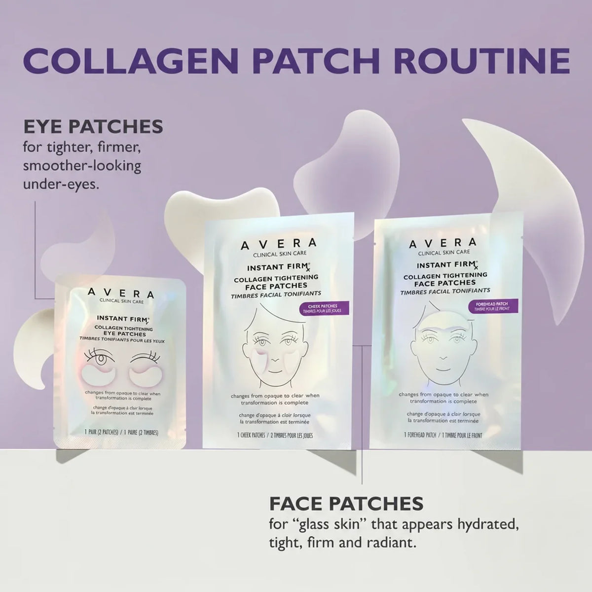 Collagen Tightening Face Patches, Glass Skin Face Mask