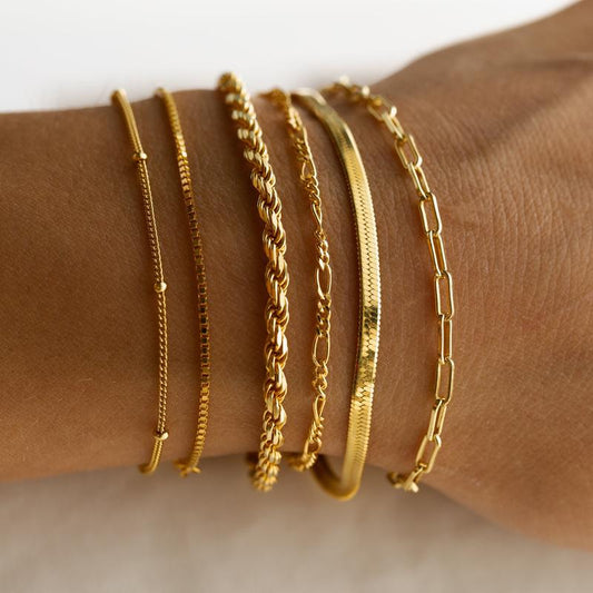 Avera Paris 6-Chain Stacking Bracelet Set