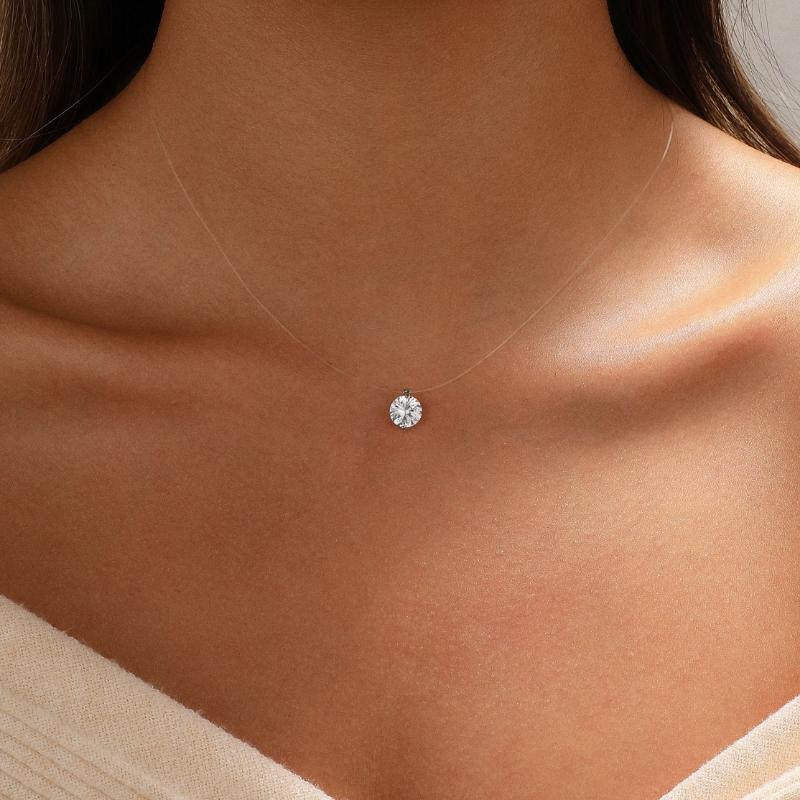 Avera Paris Floating Pendant Necklace