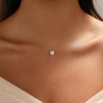 Avera Paris Floating Pendant Necklace