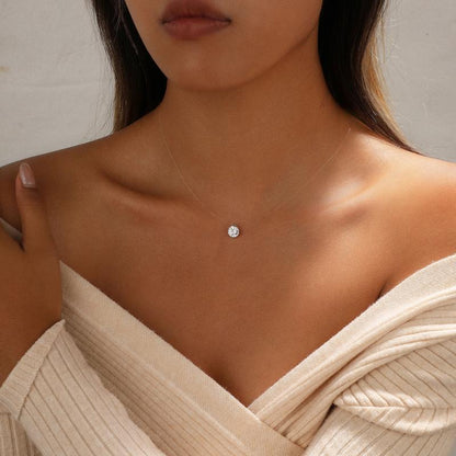 Avera Paris Floating Pendant Necklace