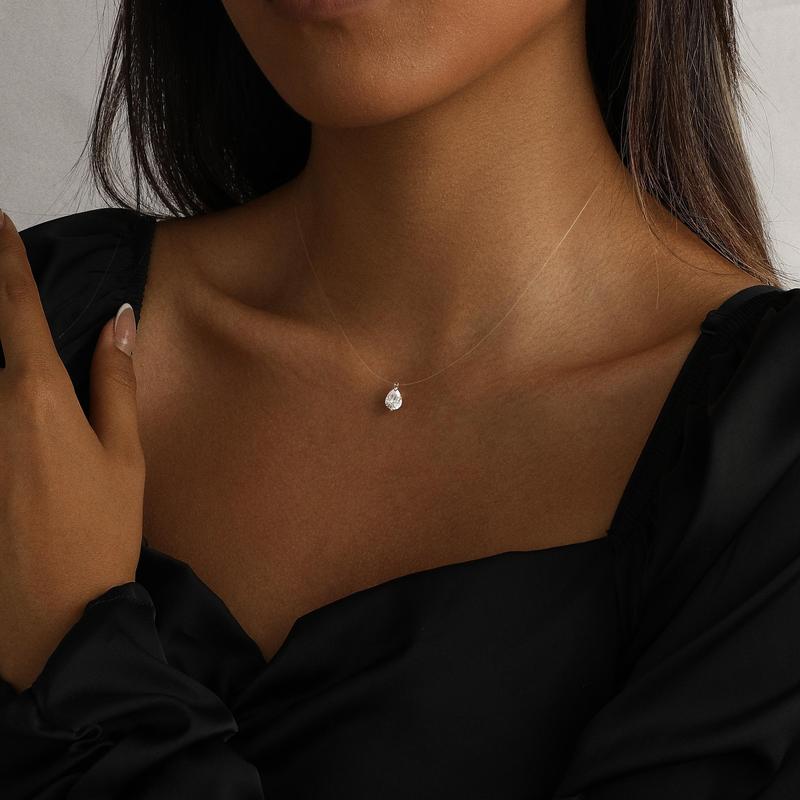 Avera Paris Floating Pendant Necklace