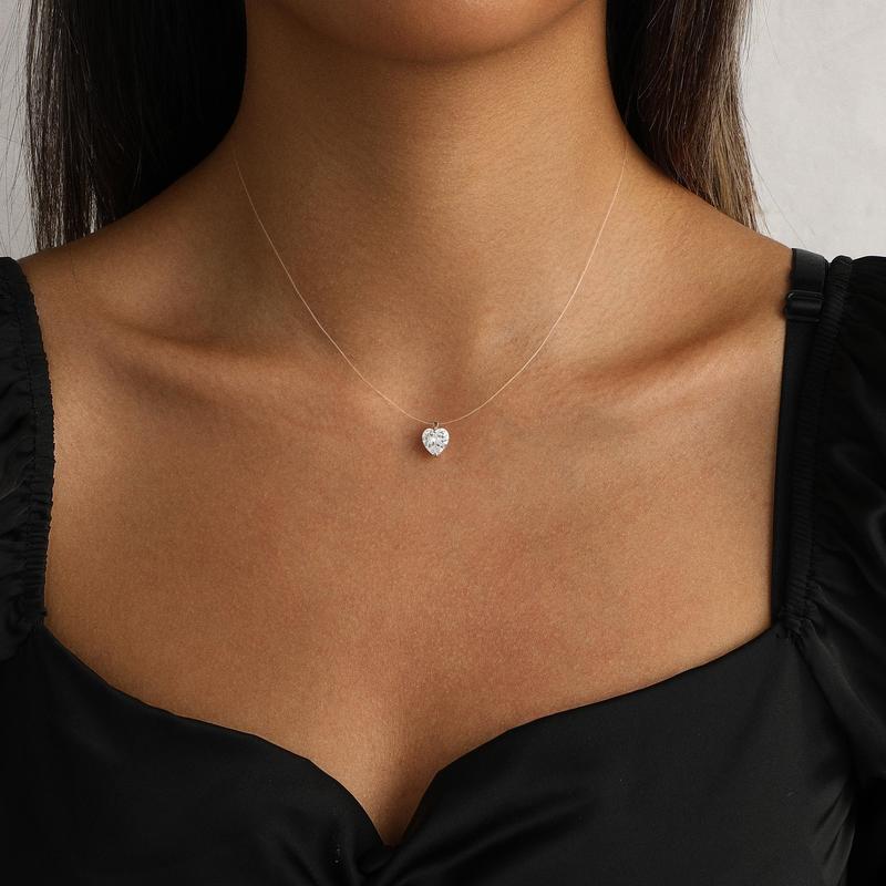 Avera Paris Floating Pendant Necklace