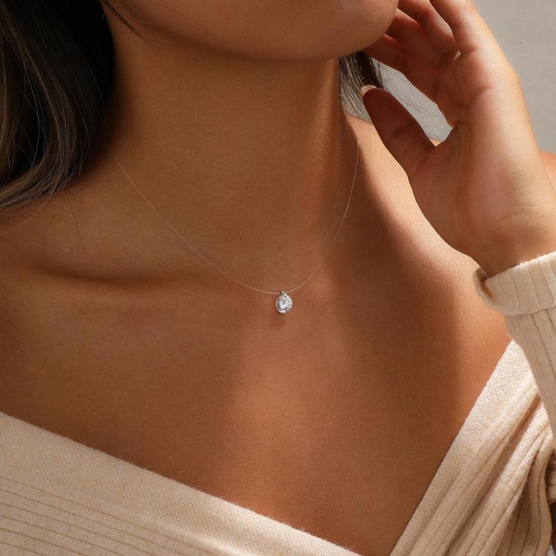 Avera Paris Floating Pendant Necklace
