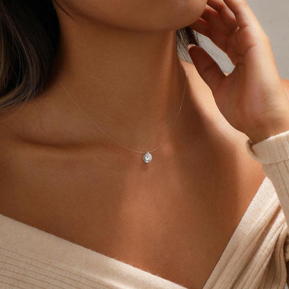 Avera Paris Floating Pendant Necklace