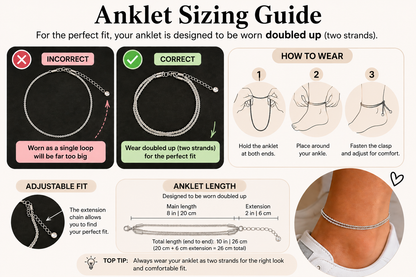Avera Paris™ Glitter Anklet