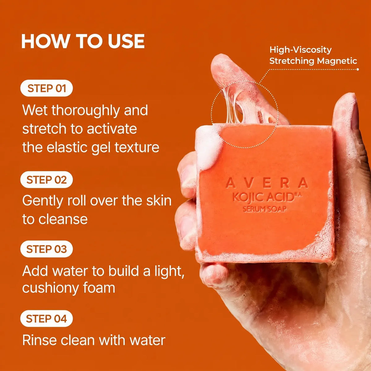 Avera Paris Kojic Turmeric Serum Soap