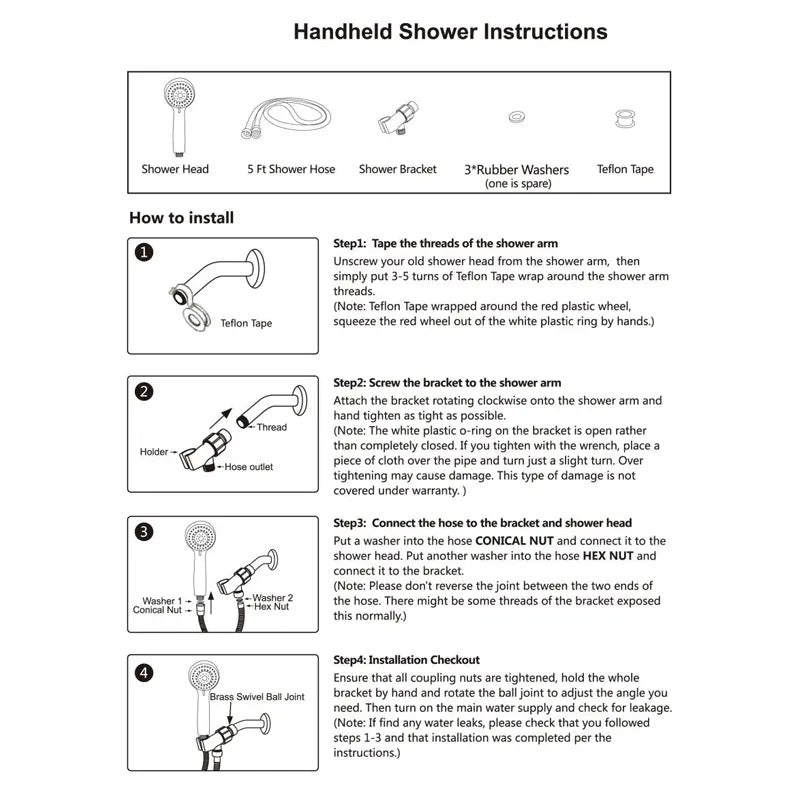Avera Paris 6-Mode Shower Head