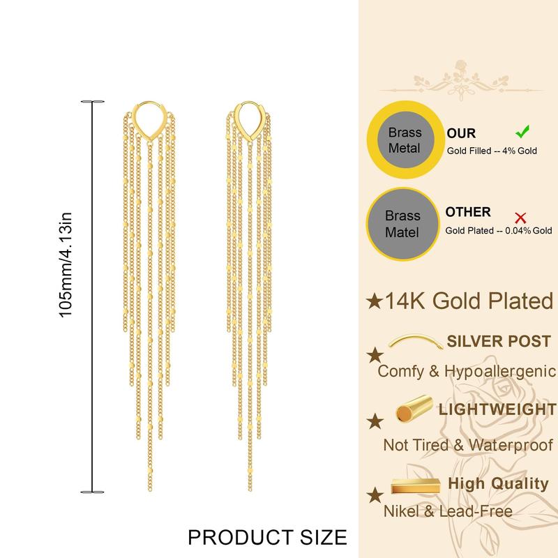 Avera Paris Tassel Drop Earrings