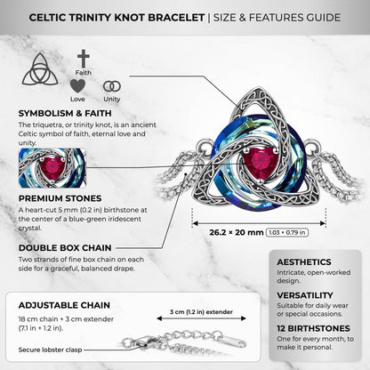 Avera Paris™ Witch Knot Birthstone Bracelet