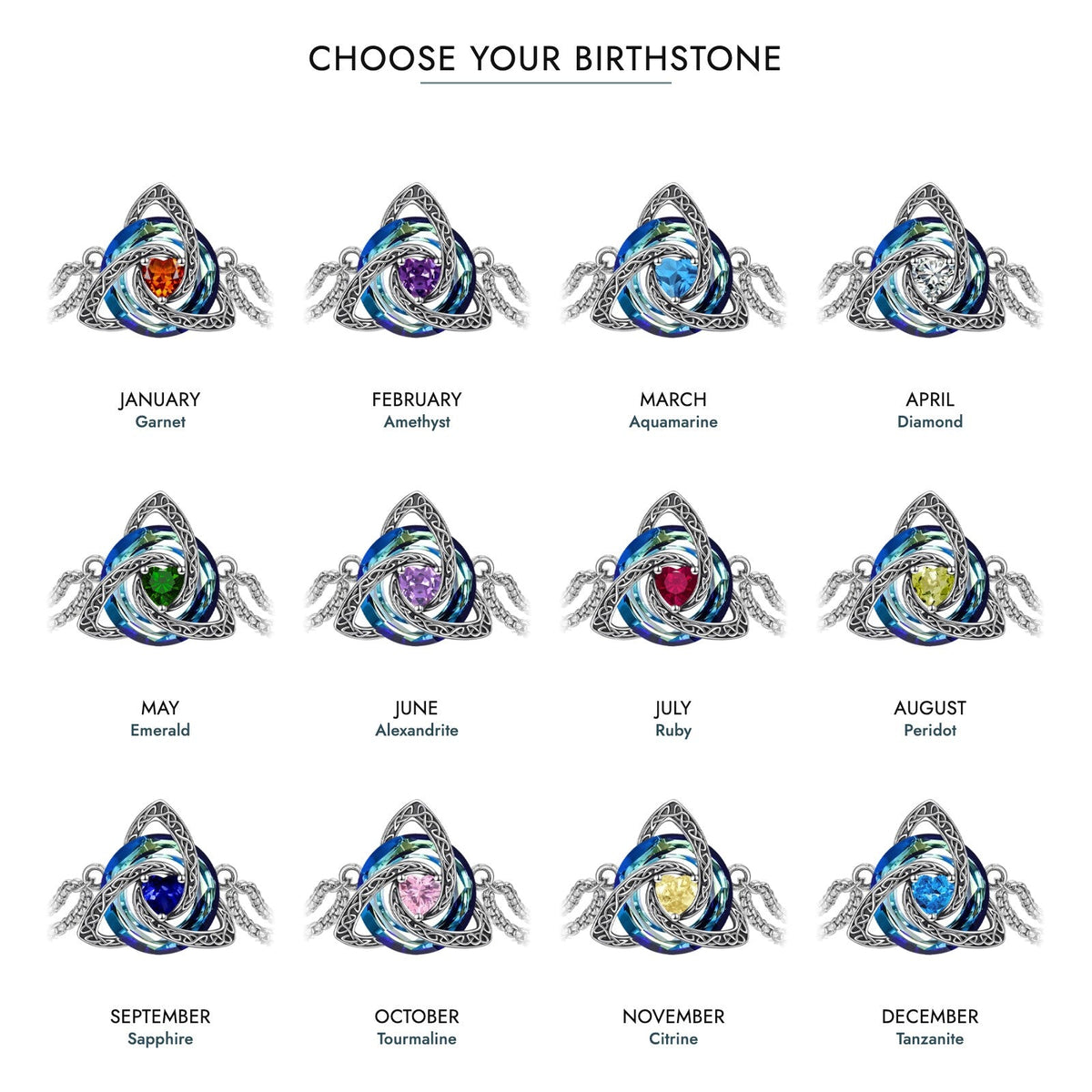 Avera Paris™ Witch Knot Birthstone Bracelet
