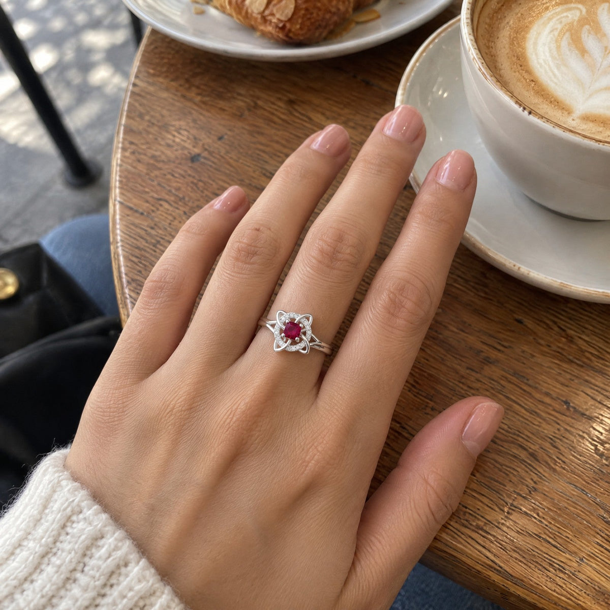 Avera Paris™ Witch Knot Birthstone Ring
