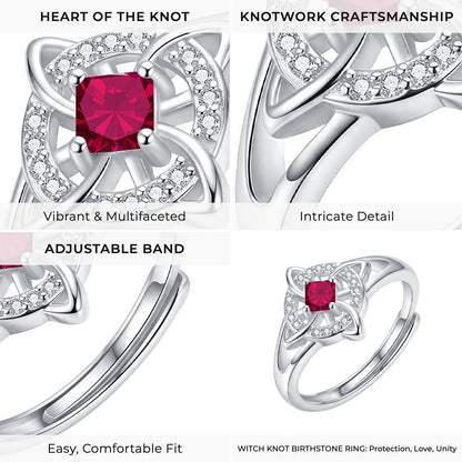Avera Paris™ Witch Knot Birthstone Ring