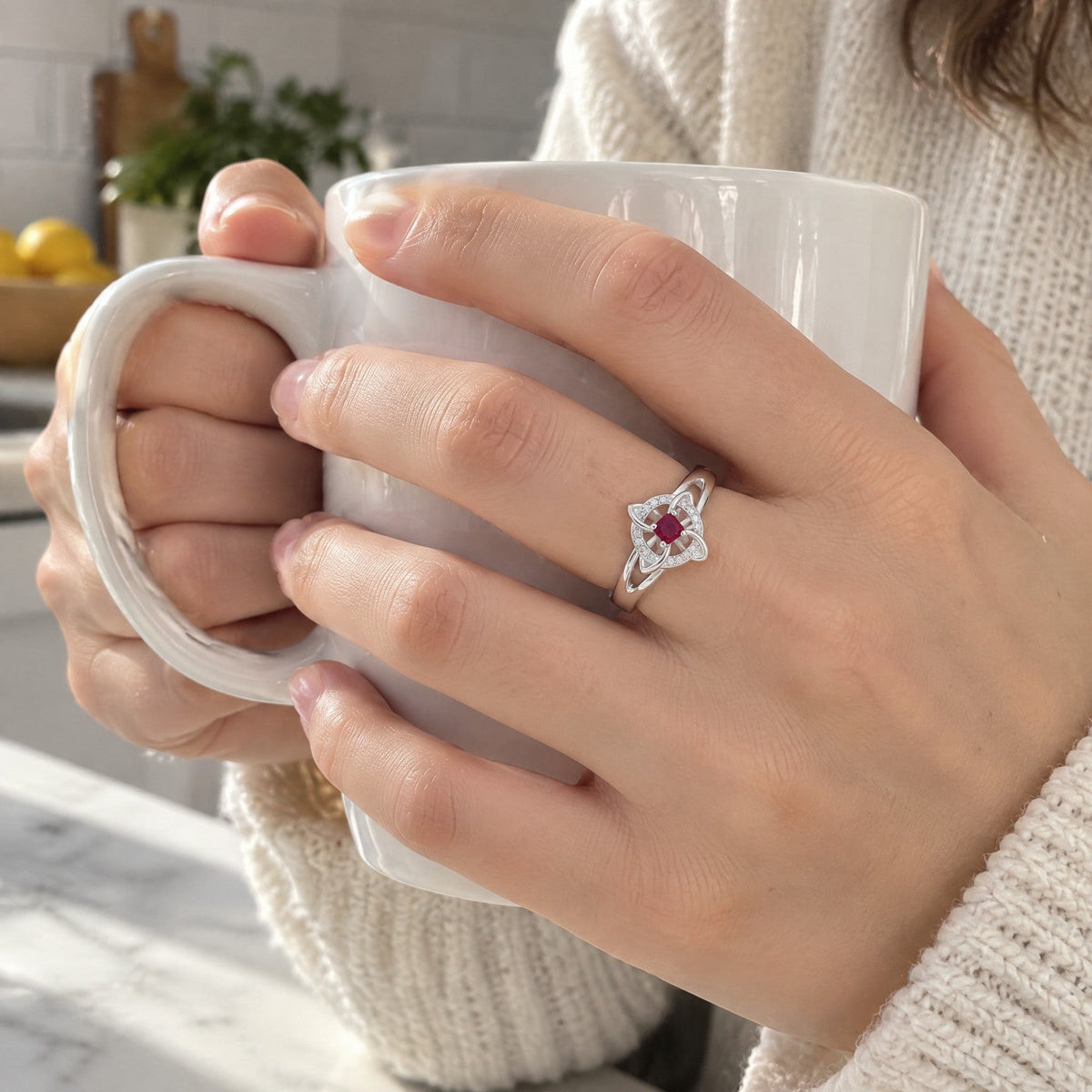 Avera Paris™ Witch Knot Birthstone Ring